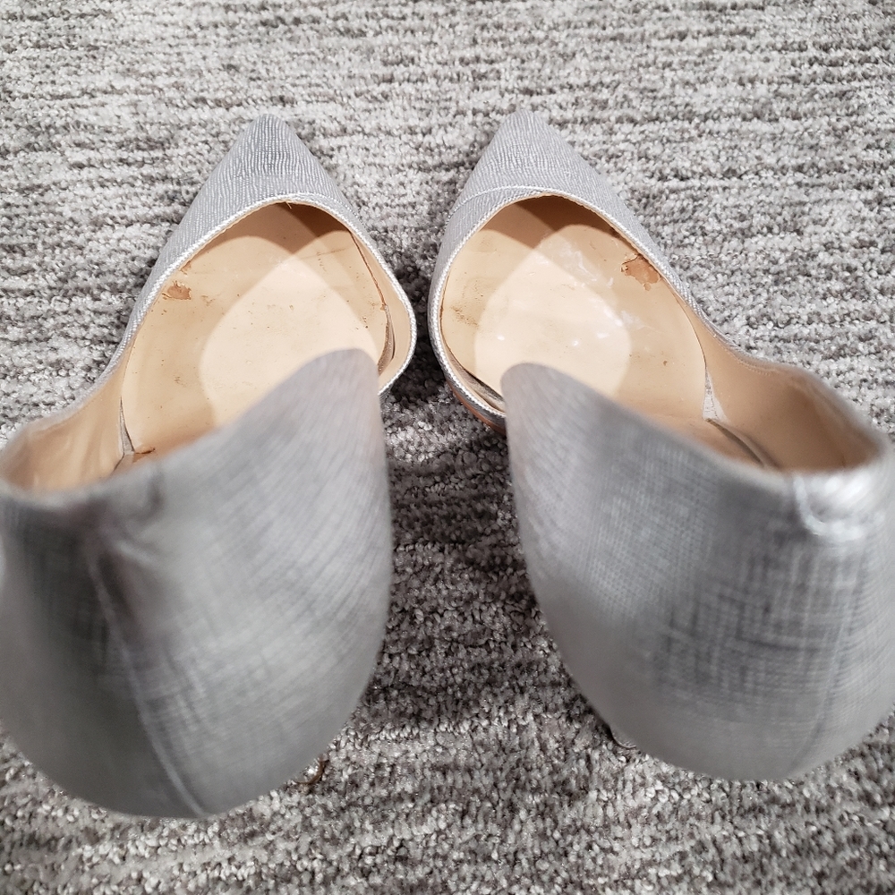 Nine West Size 9M Silver Stiletto High Heels - Picture 12 of 13
